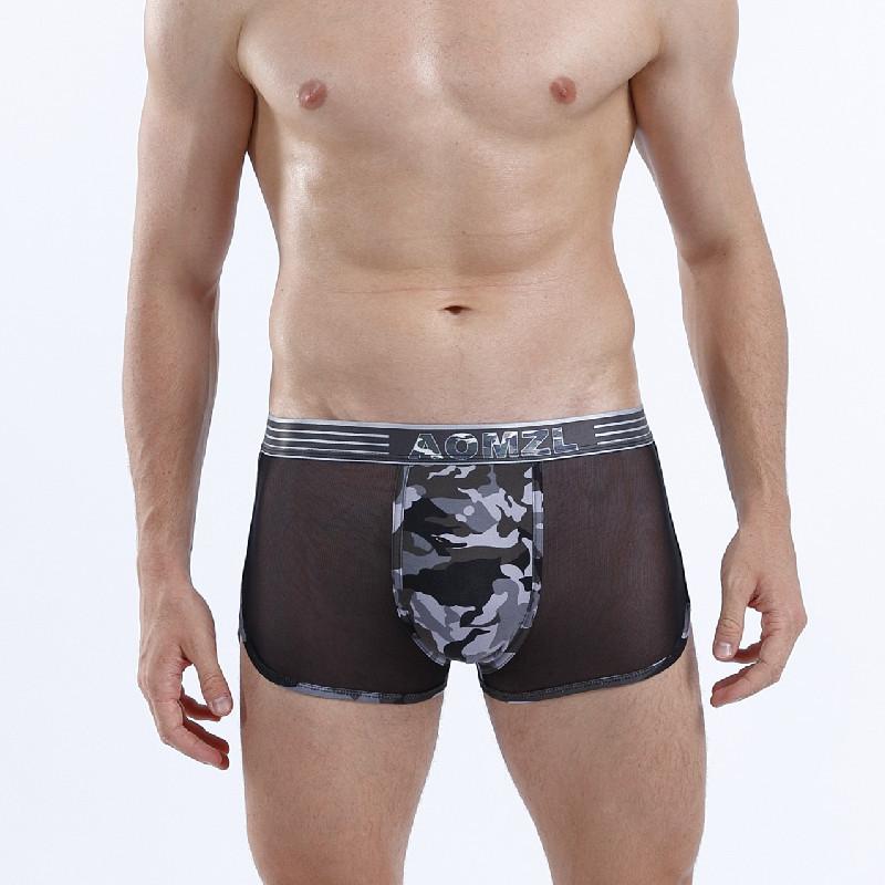 Хлопковые мужские брюки, тонкие срезы не оставляющих следов боксерских трусов, дышащие брюки для мальчиков, летние удобные шорты Tide Four Corner