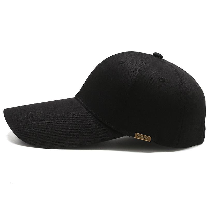 Кепка весна и лето однотонная черно-белая легкая бейсболка с удлиненными полями для мужчин и женщин для активного отдыха и спорта на открытом воздухе шляпа прилив