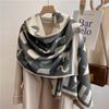 Fire Phoenix-Ya Shawl Women's Cashmere Warm Outside with Student Dual-Use Air Conditioning New Scarf Autumn and Winter Fashion