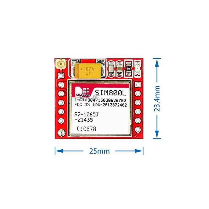 SIM800L GPRS GSM модуль Micro SIM-карта Core четырехдиапазонный TTL последовательный порт антенная печатная плата Беспроводная плата Wi-Fi для смартфона Arduino
