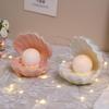 Ceramic Shell Storage Tray: Children's Bedroom Decor, Night Light, Jewelry Box, Fish Tank Ornament.