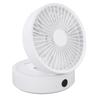 Foldable Desk Fan 3 Speeds Digital Display USB Rechargeable Remote Control Oscillating Desktop Fan with Night Light for