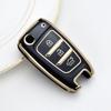 New TPU Car Flip Key Case Cover Fob For Hyundai Elantra Solaris Tucson I30 I35 I40 KONA Genesis Santa Fe Azera Holder Shell