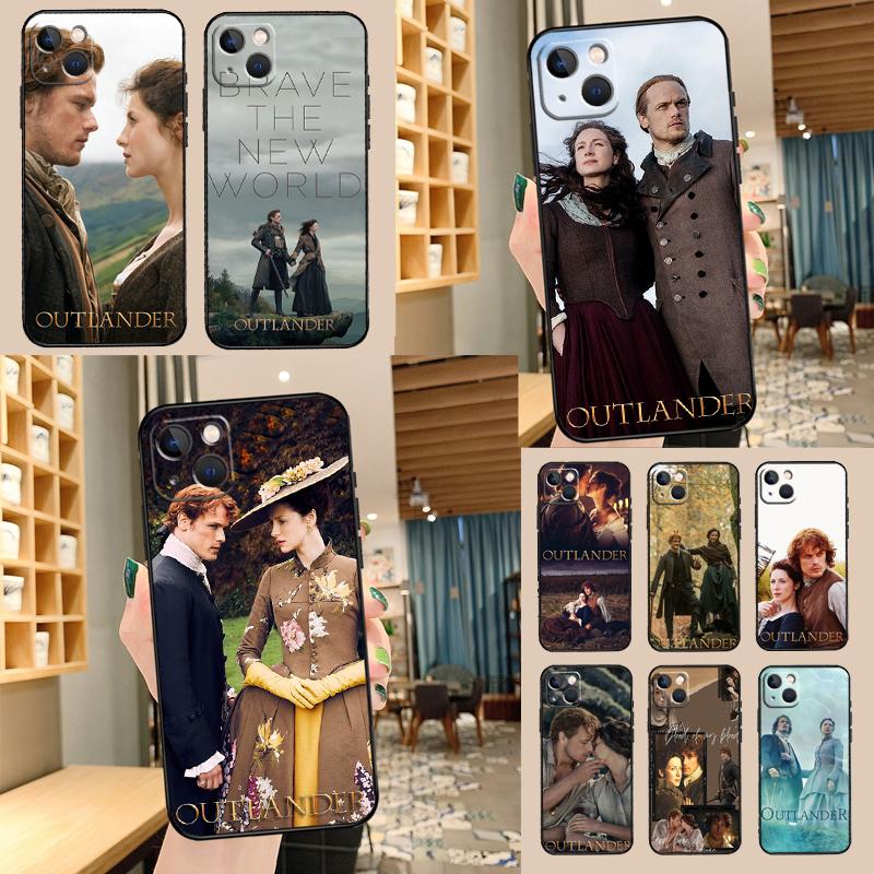 Чехол для телефона Outlander Джейми и Клэр Для iPhone 17 Pro Max 16 15 14 11 12 13 Pro Max mini 15 16 Plus 16e 17 Air Cover