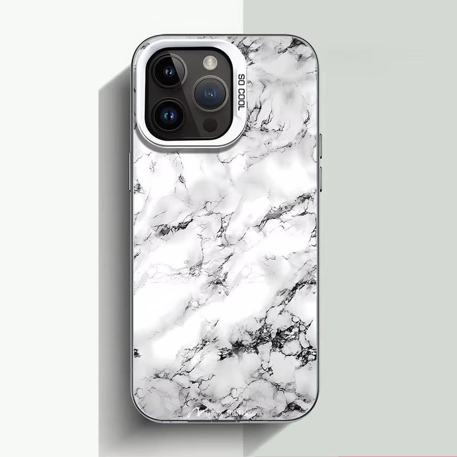 Роскошный Чехол для Телефона с Мраморным Цветовым Рисунком Для iPhone 16 15 14 13 12 11 Pro Max 7 8 Plus XR XS Max Ударопрочный Силиконовый Матовый Чехол