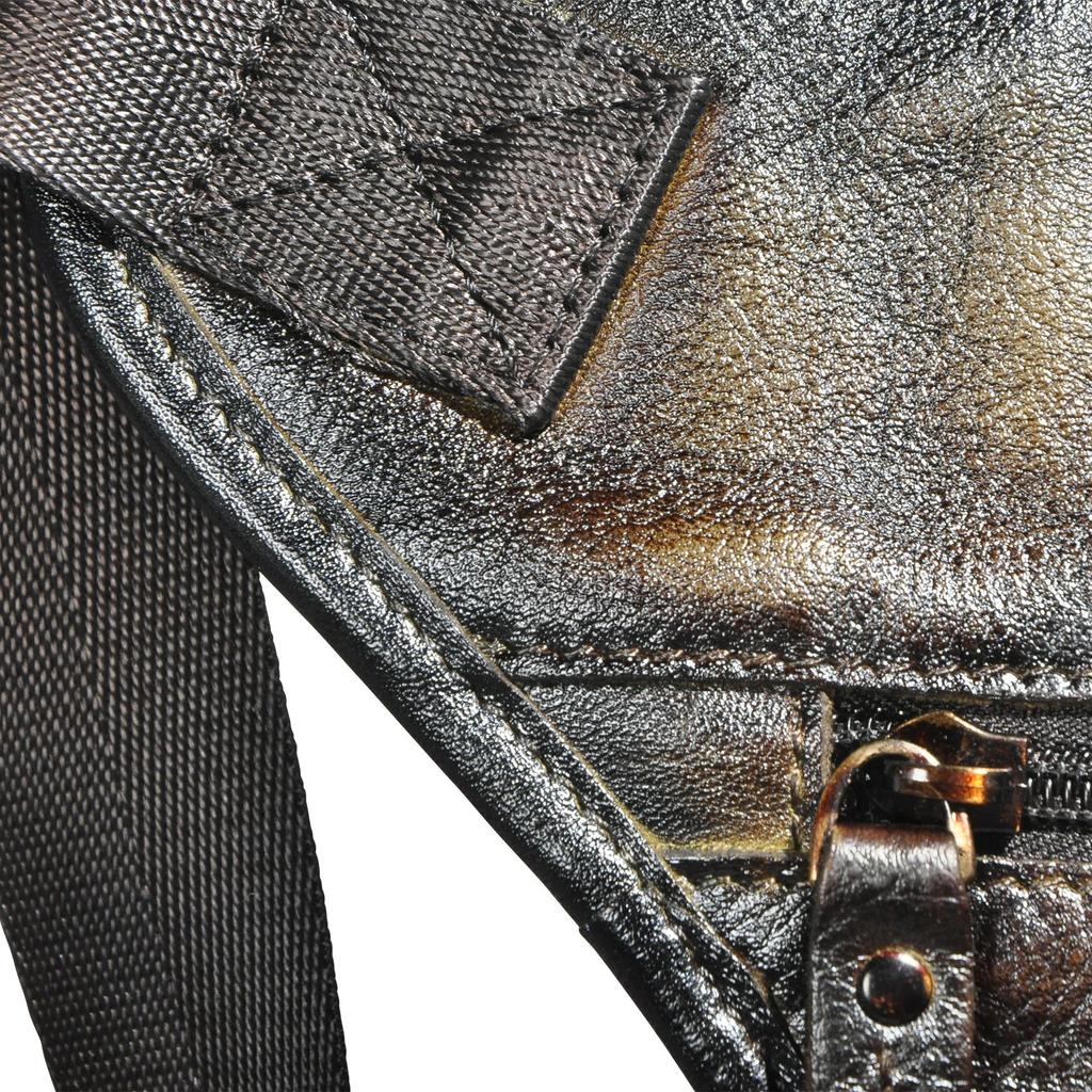 Men's Genuine Leather Casual Messenger Shoulder Sling Bag Fashion Multifunction Waist Pack Drop Leg Bag