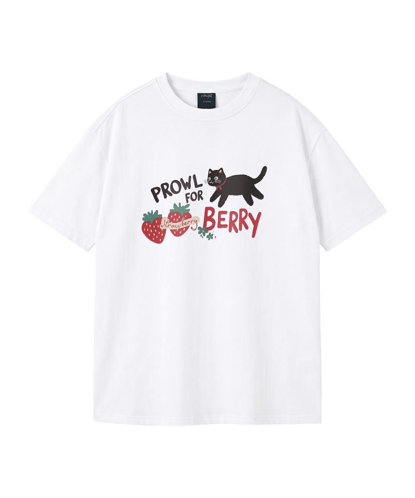WILDROCK Футболка оверсайз с коротким рукавом Prowl For Berry Pigment (Обрезанный) (Тип Б)