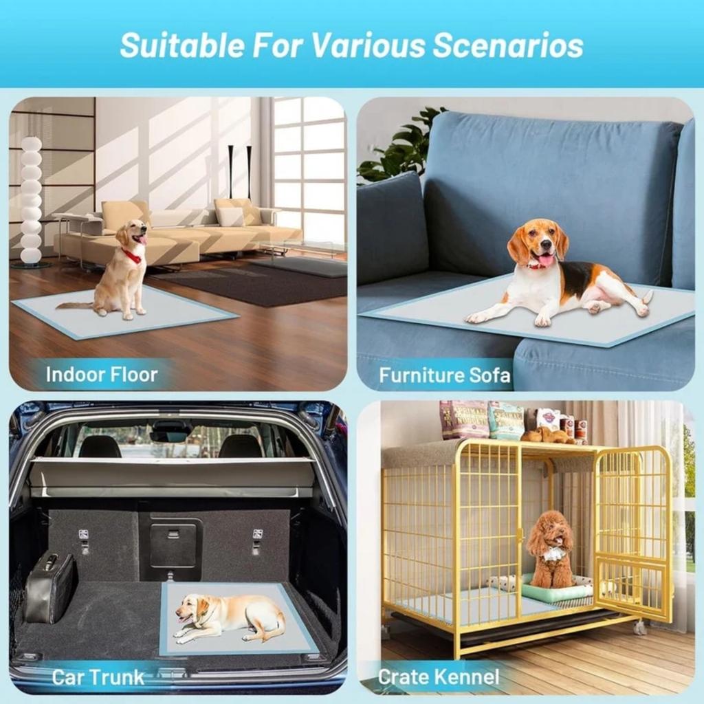 Упаковка из 100 подушечек для сбора мочи домашних животных размером 33*45 см, не промокающие и толстые защитные подушечки, герметичные