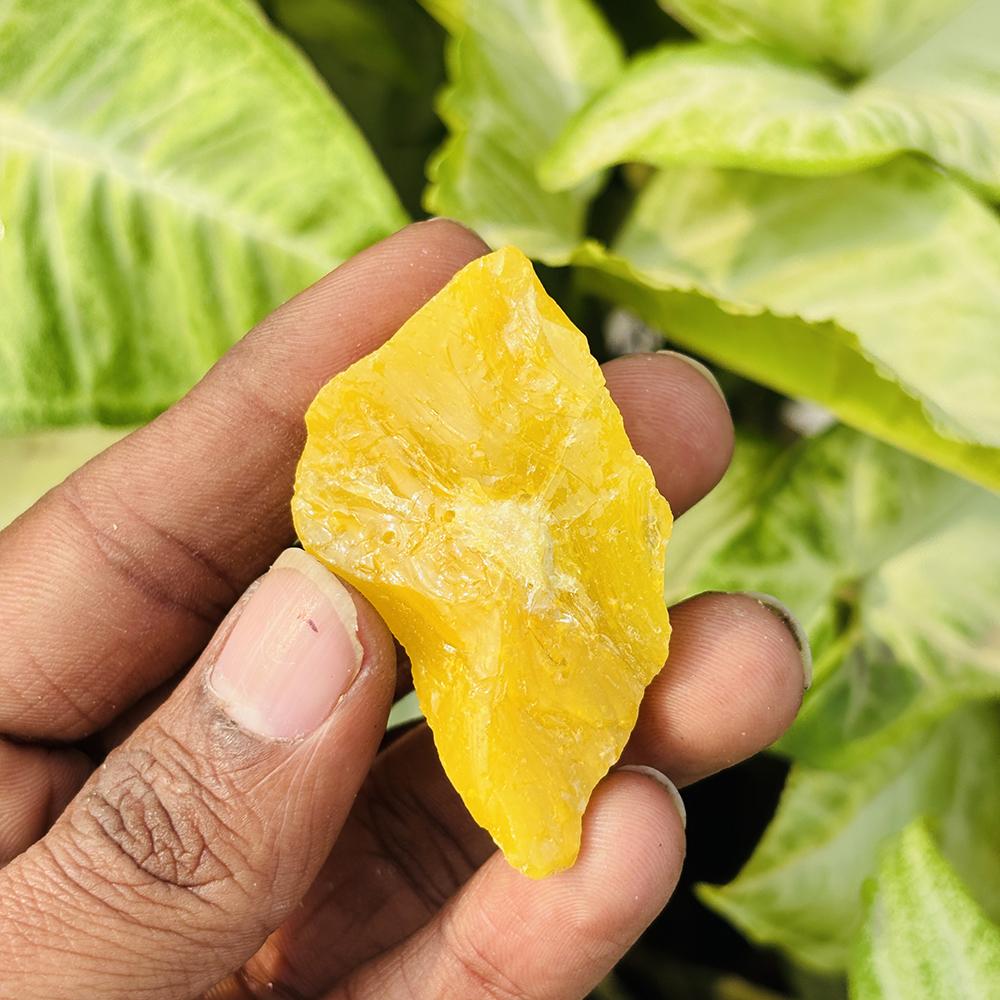 Natural Yellow Sapphire Huge Rough 144 Ct Earth Mined CERTIFIED Loose Gemstone