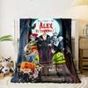 MINISO Hotel Transylvania Cartoon Print Blanket.Oversized Soft Warm Flannel All-season Blanket.Use Sofas,Picnic,Camping Blankets