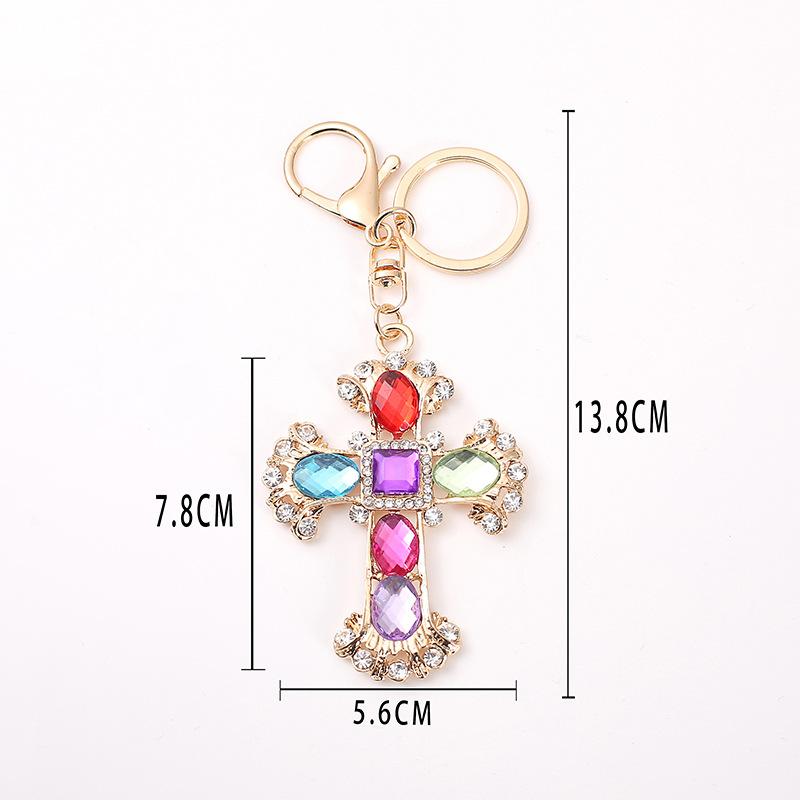 Fashion Creative Pendant Cross Keychain Car Bag Pendant Small Gift