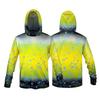 Mens Lightweight Hooded Fishing Shirt UPF 50 UV Protection Quick Dry Breathable Long Sleeve Casting Angling