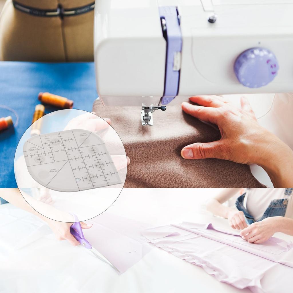 Акриловый швейный изогнутый угловой резак линейка швейная линейка для пэчворка швейный шаблон инструмент для пэчворка своими руками