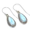 Natural Republic Larimar Gemstone 925 Solid Sterling Silver Earring 1.25" P3d61