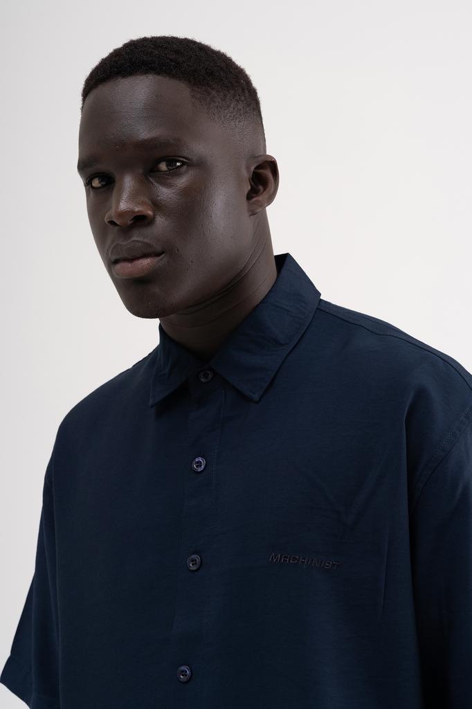 Machinist Oversized Basic Men's Shirt – Navy Blue S