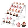 Desktop Ladder Display Stand Easy Assembly Acrylic Perfume Organizer 45661 Tier