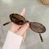 New Small Frame Sunscreen Glasses  Oval Women'S Sunglasses Uv400 Retro Color Glasses Outdoor Sports Cycling Sunglasses