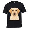 Cute Labrador Dog Portrait Illustrat Loose Vintage Distressed Washed Casual Tee