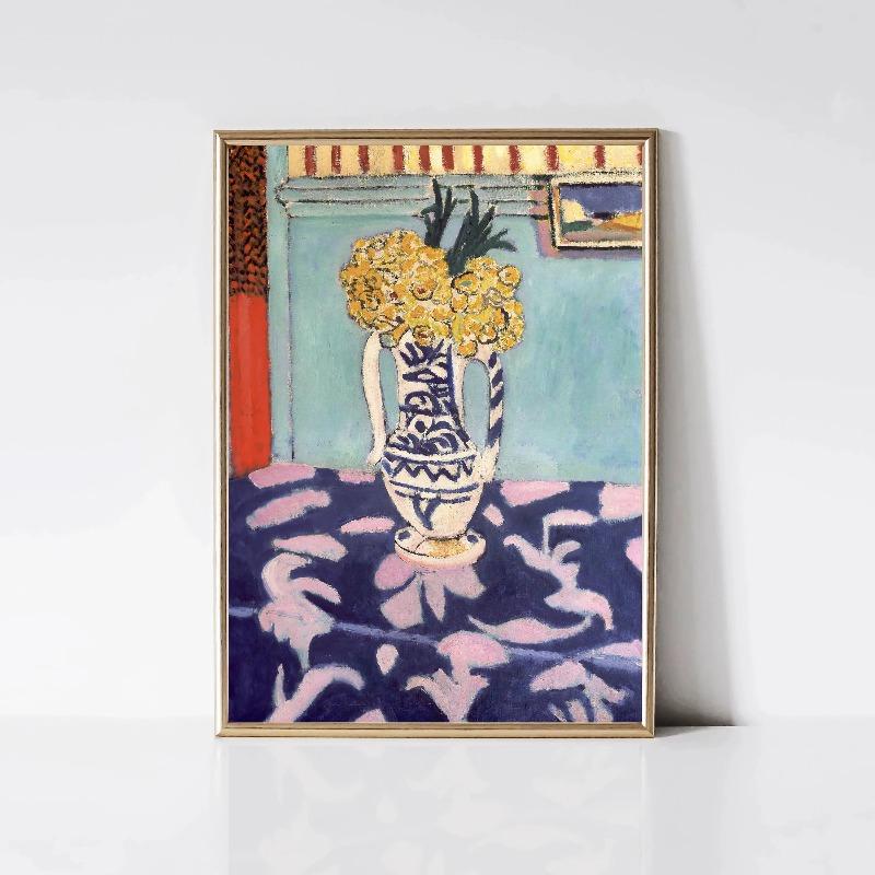 Анри Матисс Классические Работы Цветной Пейзаж Постер Портрет Женщины Кошка Цветок Печать на Холсте Настенное Искусство для Комнаты Домашний Декор