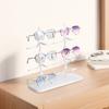 Органайзер для солнцезащитных очков, прочная стойка для очков на 5/10 пар, экономящая место, прочная одно-/двухрядная настольная подставка для хранения очков