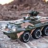 1:Модель Автомобиля-Бронемашины Масштаб 1:32 Игрушка из Сплава Военная Колесница Игрушечные Модели Музыка Свет Оттяжка Украшение Подарок для Ребенка