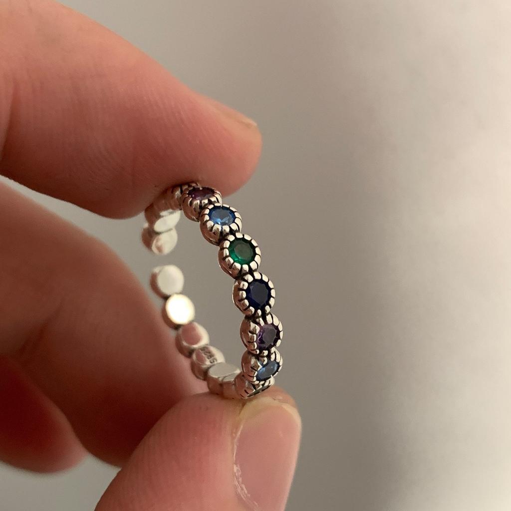 XIYANIKE Retro Multi Zircon Open Cuff Finger Rings for Women Girl New Fashion Trendy Jewelry Gift Party anillos mujer