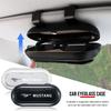 Car Glasses Holder Box Sunglasses Storage Case Visor Clip Card Organizer For Mustang 2006 2007 2008 2009 2016 2017 GT Guitar Eleanor Pickguard