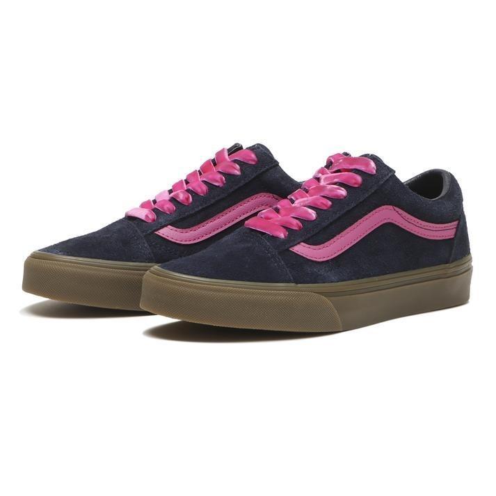 VN000E9T3E0 Vans Old Skool Мохнатый Замш Темно-синий Розовый (Мужской)