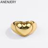 Кольцо для женщин, гладкие кольца в форме сердца, регулируемые ювелирные изделия для вечеринок, оптовая продажа