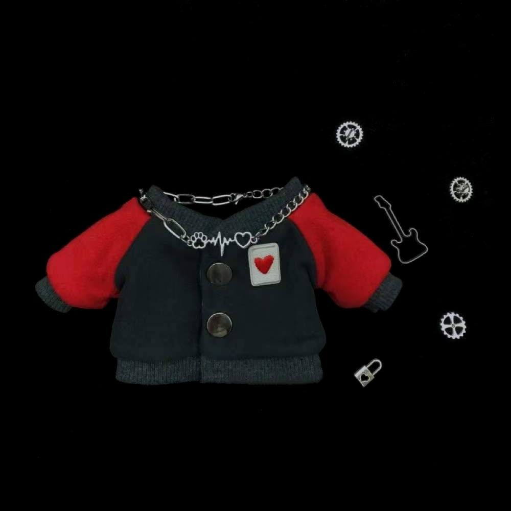Playing House Cotton Stuffed Dolls Embroidery Jackets Baseball Uniform 20cm Doll Clothes