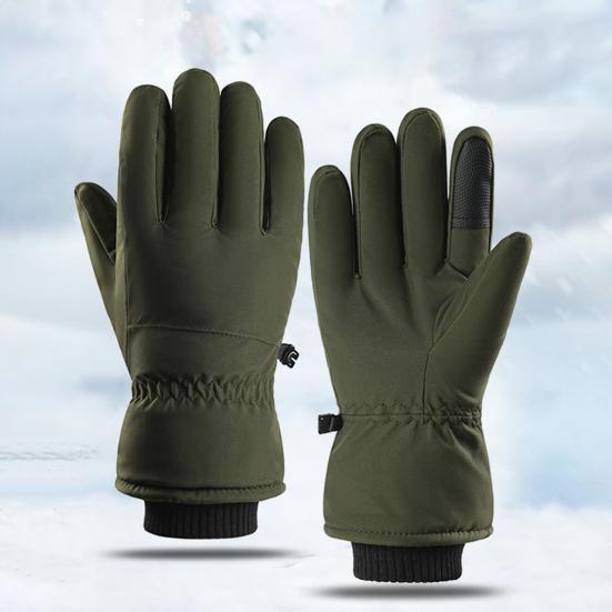 Зимние термоперчатки для женщин и мужчин, теплые ветрозащитные перчатки для активного отдыха с сенсорными пальцами для холода