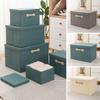 Хлопково-льняная ткань Складные контейнеры Складной органайзер для игрушек Новая корзина для хранения