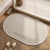 Diatom Mud Waterproof Anti-slip Striped Bathroom Floor Mat