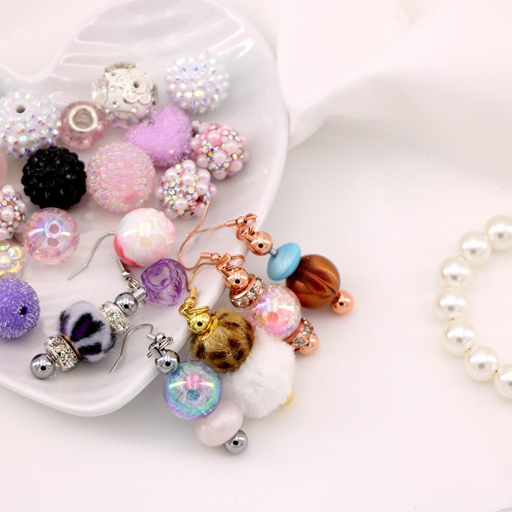 Длинные серьги-пусеты с бусинами, эстетичные серьги-подвески, модные серьги-конструкторы DIY, для вечеринки