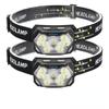 9 Led Strong Light Portable Headlamp USB Rechageable with Motion Sensor Head Lamp Outdoor Waterproof Camping Fishing Headlight