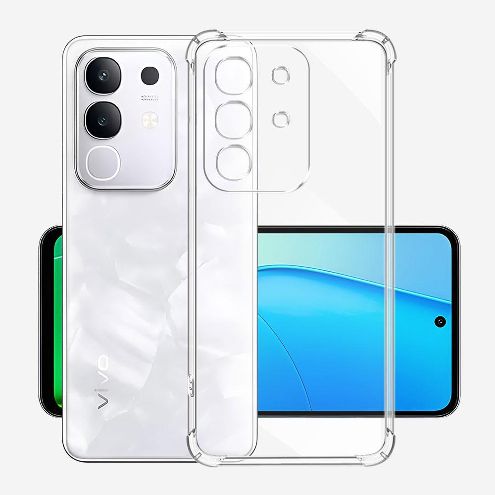 Чехол для Vivo Y29 4G 5G Прозрачный силиконовый мягкий чехол для телефона для Vivo Y04 Y29S Funda Прозрачная противоударная TPU-накладка с воздушной подушкой