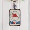 Жестяная табличка Mobil Oil в деревенском стиле Винтажный декор стены для автозаправочной станции, гаража