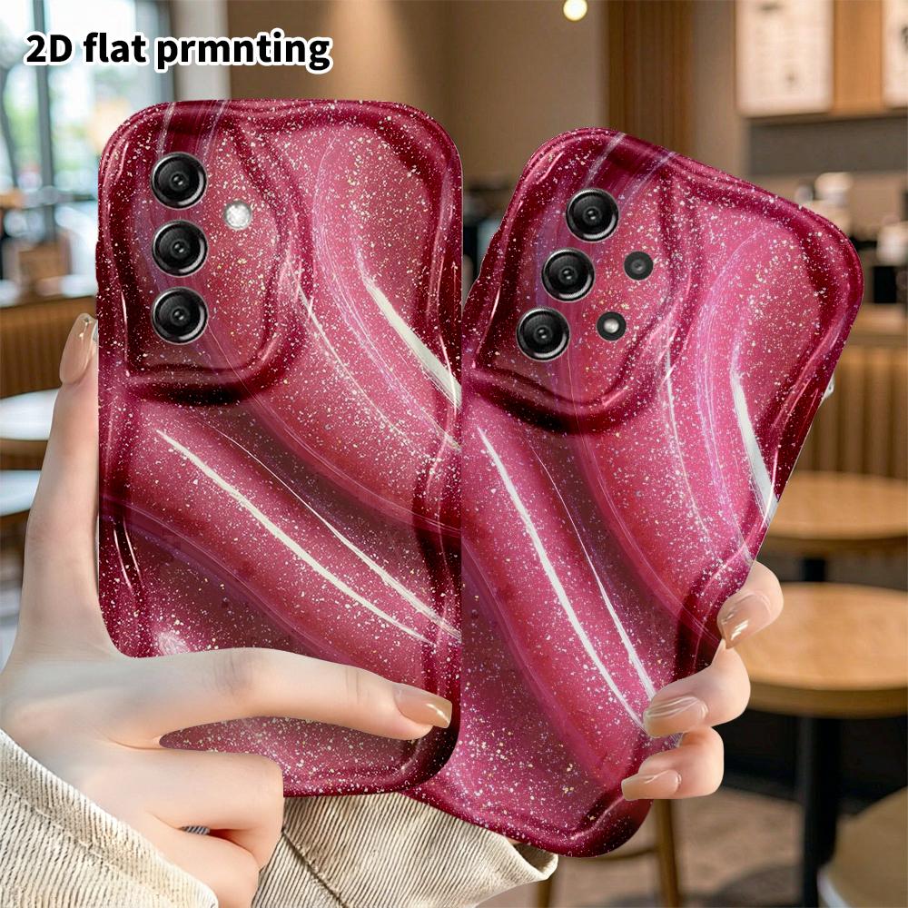 Phone Case: 2D Flat Samsung Galaxy A34 A35 M05 M06 S20 S22 S21 FE Plus 5G Case with Fluid Texture, Christmas Halloween Gift