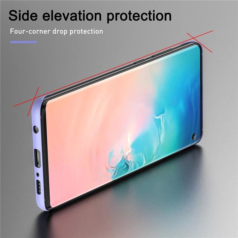 Тонкий тонкий жесткий ПК безрамочный чехол для Samsung Galaxy S23 S20 S21 FE S22 Ultra S10 Plus NOTE 20 Ultra 9 10 Plus матовый чехол Funda