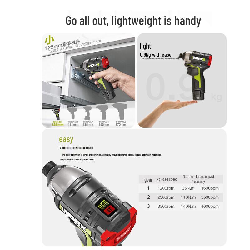 WORX WU132 20V Cordless Brushless Drill/Driver