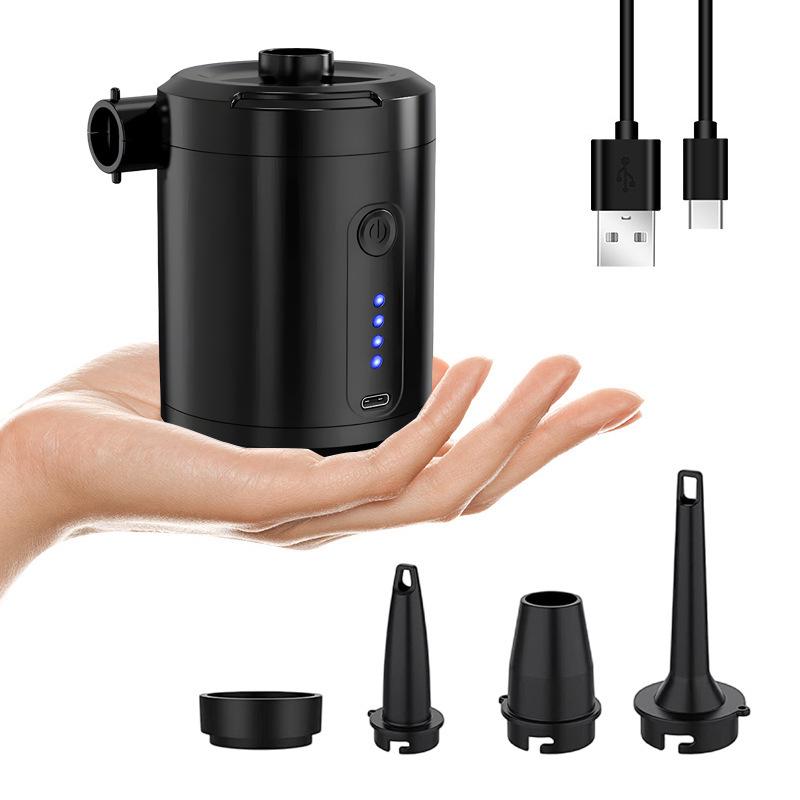 Портативный электрический насос для надувных лодок, кроватей и плавательных кругов