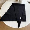 1Pc Triangular Scarf Warm Solid Color Soft Shawl Versatile Knit