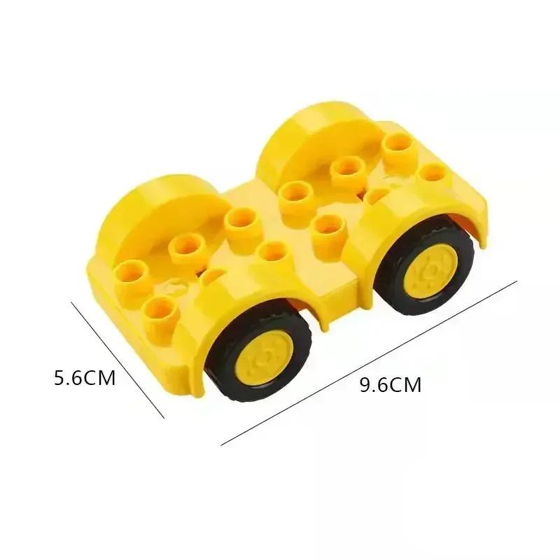 Большие строительные блоки Аксессуары Совместимые Большие кирпичи Дети Дети Грузовик Машина Автобус Серия Городское движение Сборка Развивающая игрушка