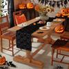 Comfortable Halloween Table Runner Soft Texture 3D Tufting Dining Tablecloth  Restaurant