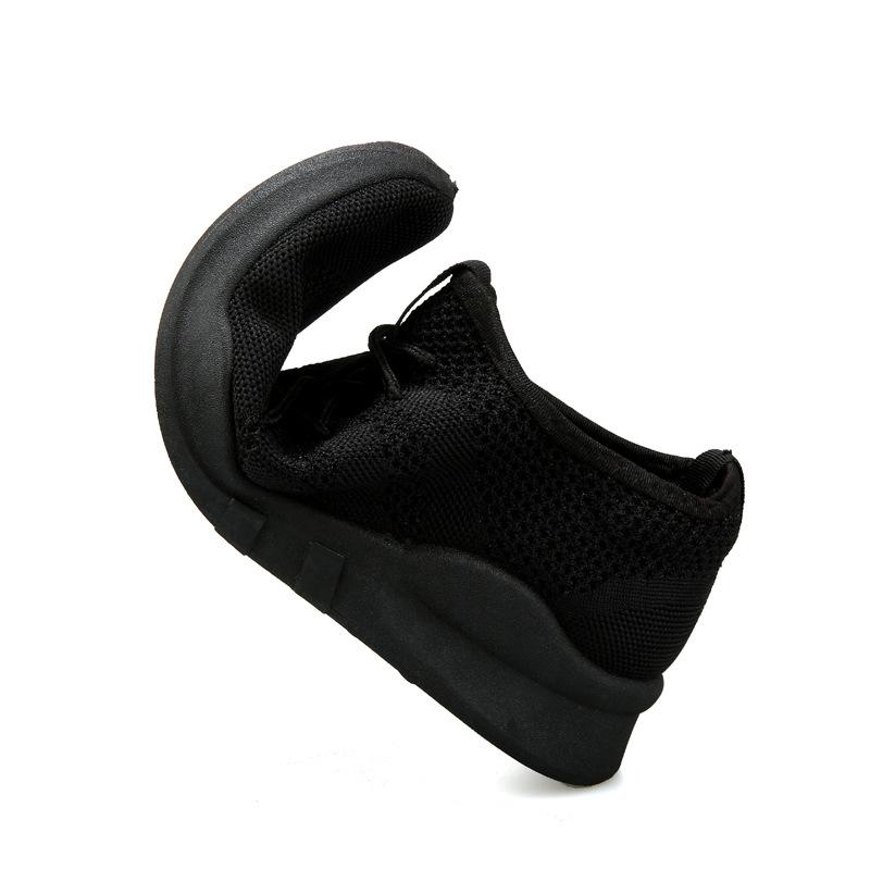 Четыре сезона настоящая летающая тканая мужская обувь, повседневная дышащая обувь, кроссовки на плоской подошве, студенческая дорожная обувь