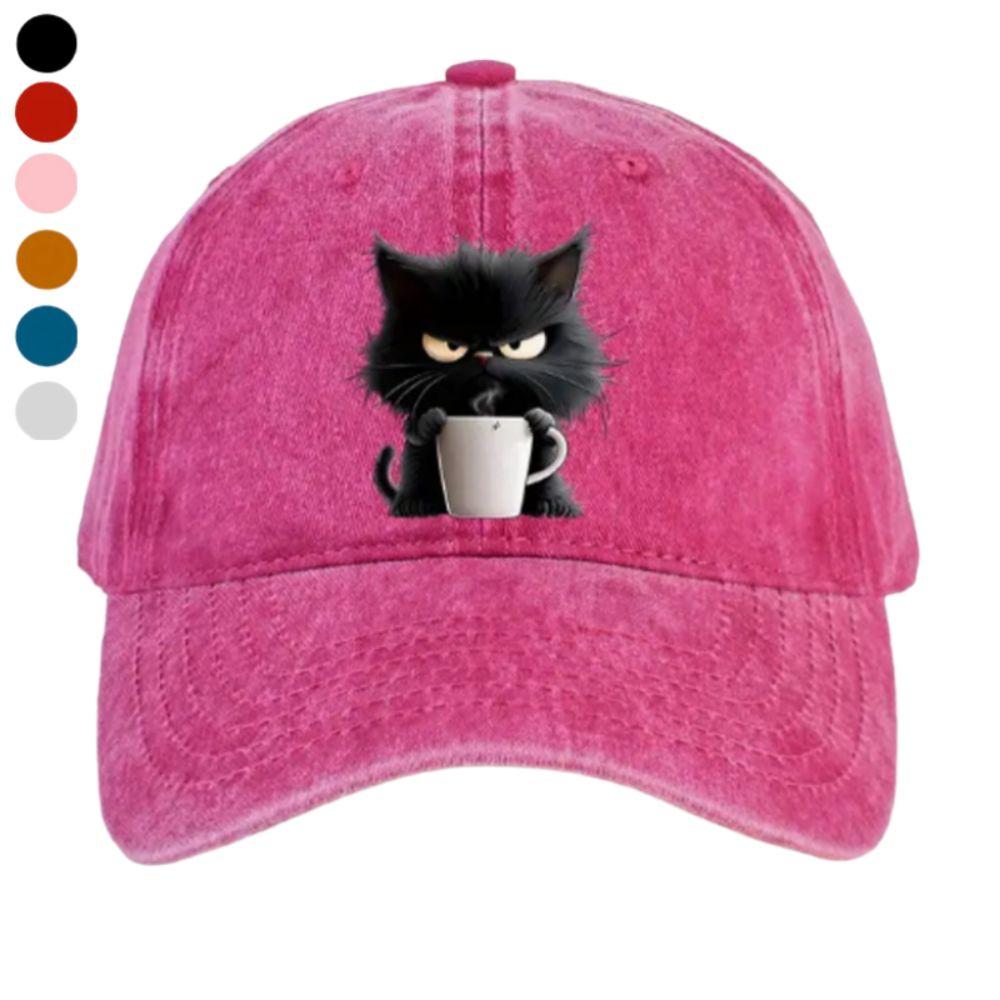 Adjustable Cat Baseball Cap Cool Cat Duck Tongue Hat Fashionable Feral Trucker Hat Unisex Styles