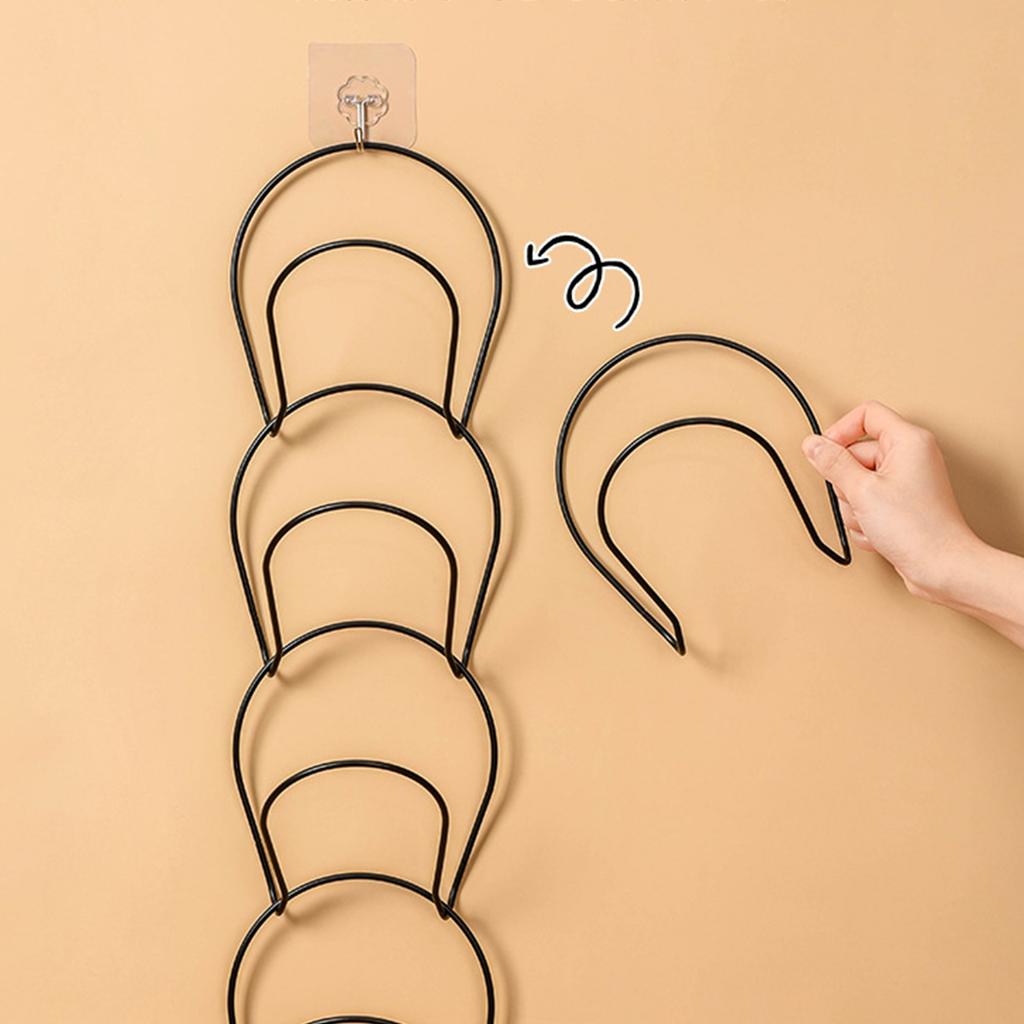 Домашнее хранение, 5 шт., дверная/настенная шляпа, железная стойка, держатель для полки для бейсбольных полотенец, органайзер