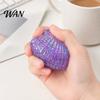 Decompression Toy Mini Glitter Shell Squeeze Toy, Stress Relief Sugar Ball Portable Reliever Fidget Soft Stretchy Transparent Ocean Sensory
