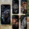 Чехол для телефона Лев Чехол для телефона Для Samsung S25,S24,S21,S22,S23,S30,Ultra,S20,Plus,Fe,Lite,Note,10,9,5G Черный Чехол