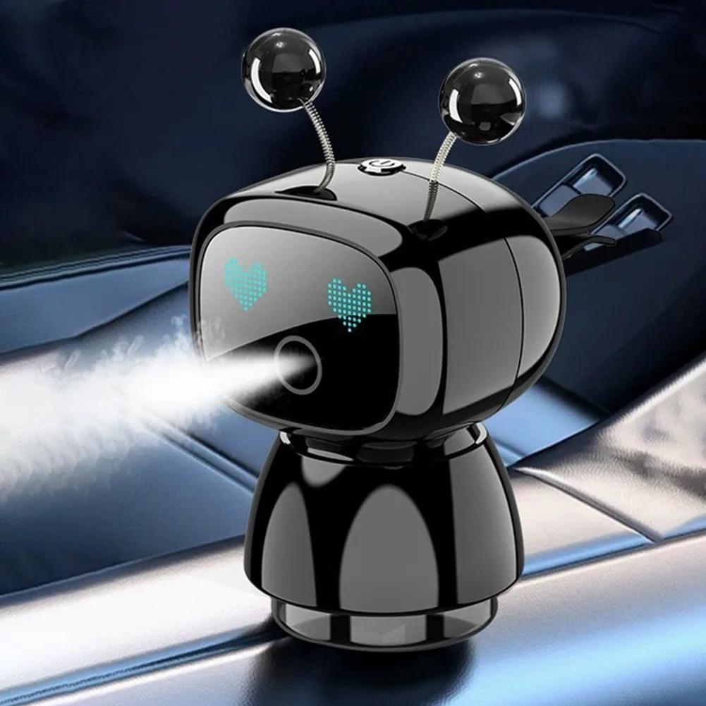 Smart Car Air Freshener AI Rechargeable Car Aroma Diffuser Smart eyes 4 Levels of Adjustable Intelligent Car Diffuser Gift